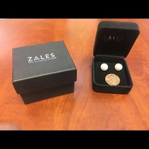 Zales Cultured Pearl Stud Earrings